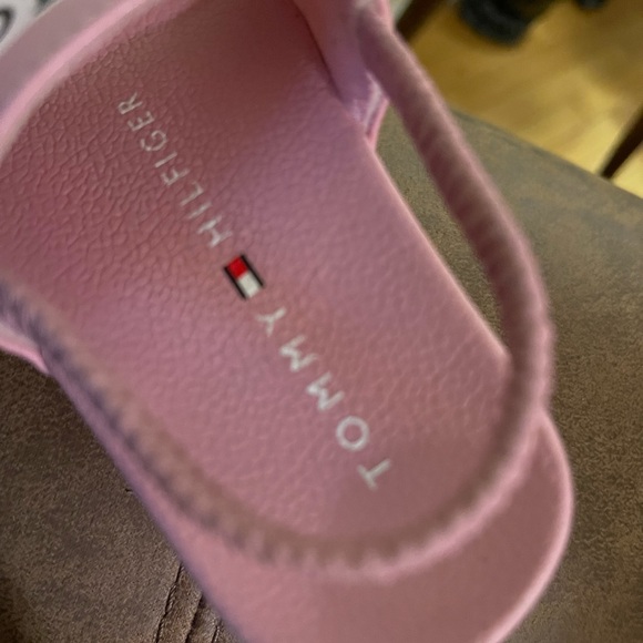 Tommy Hilfiger Kids Pink Slide Sandals - Picture 3 of 3